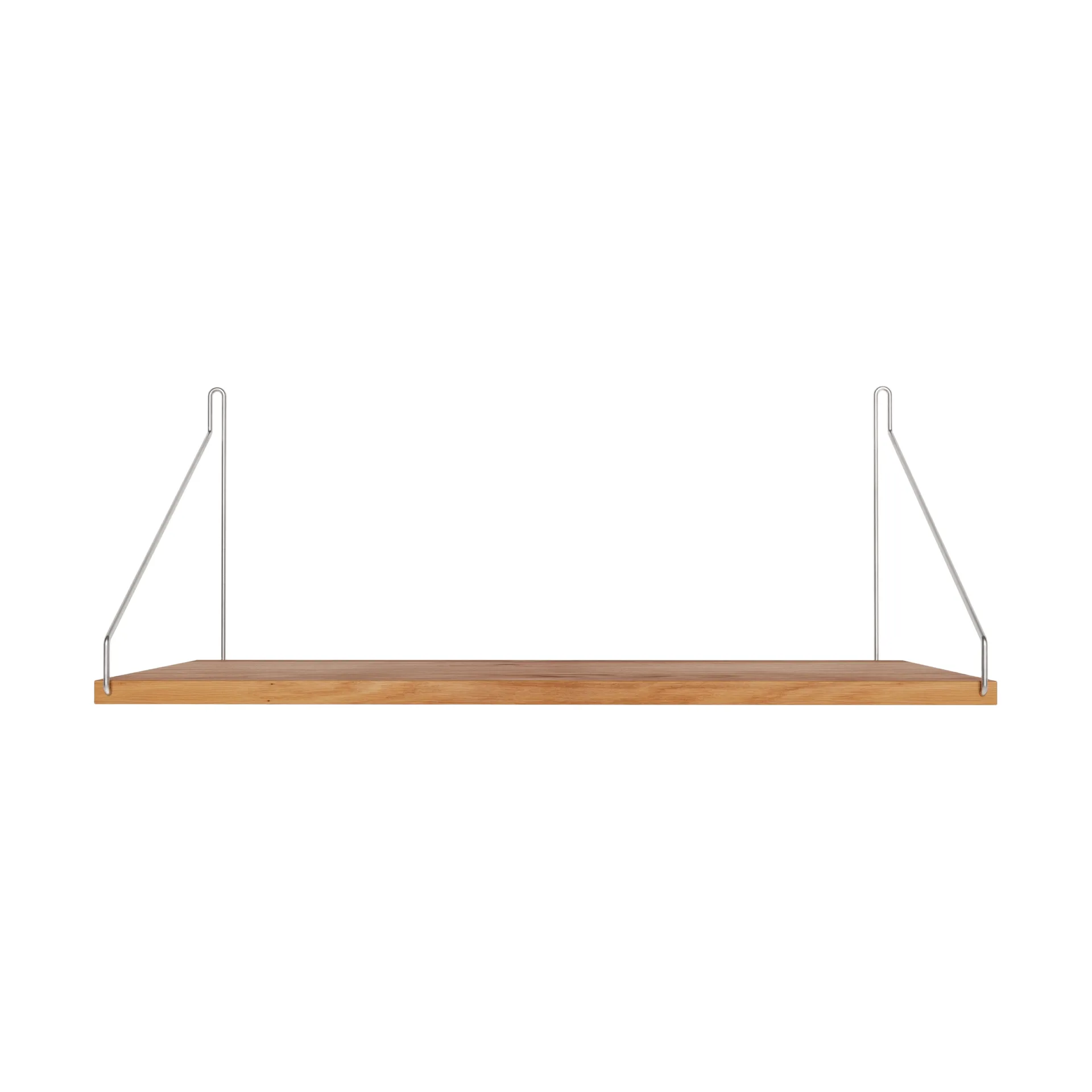 Single Shelf seinähylly, Tammi-ruostumaton teräs, 60x27 cm FRAMA