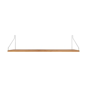 Single Shelf seinähylly - Tammi-ruostumaton teräs, 80x20 cm - FRAMA