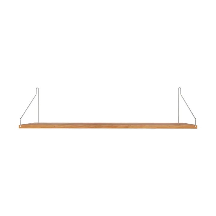 Single Shelf seinähylly - Tammi-ruostumaton teräs, 80x20 cm - FRAMA