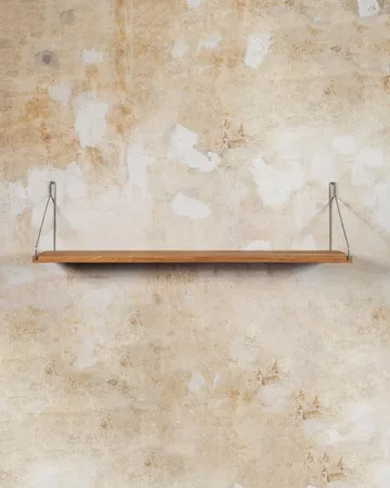 Single Shelf seinähylly - Tammi-ruostumaton teräs, 80x20 cm - FRAMA