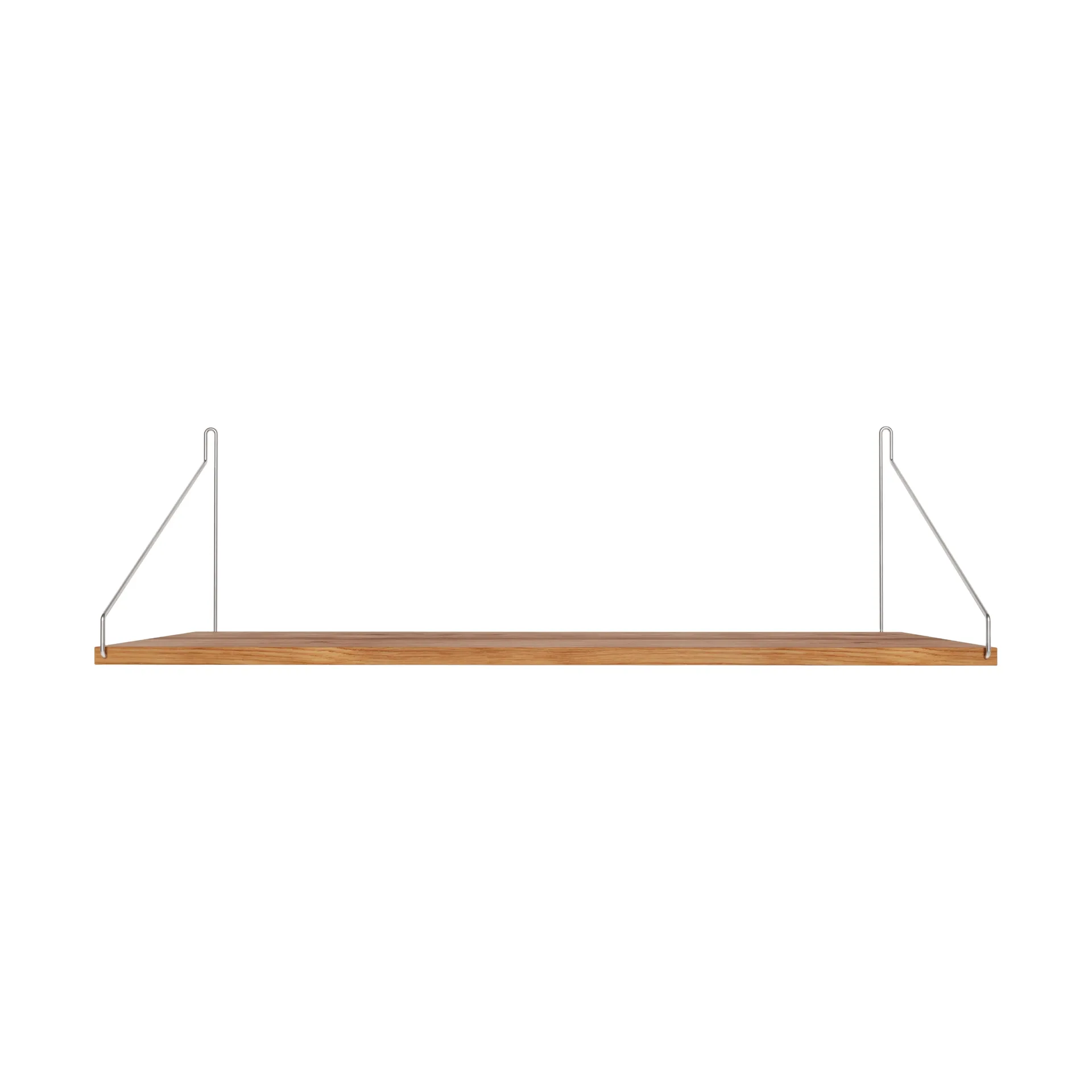 Single Shelf seinähylly, Tammi-ruostumaton teräs, 80x27 cm FRAMA