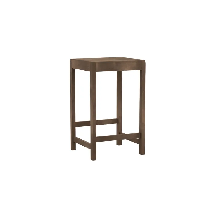 Stool 01 baarijakkara - Tummanruskea koivu, 65 cm - FRAMA