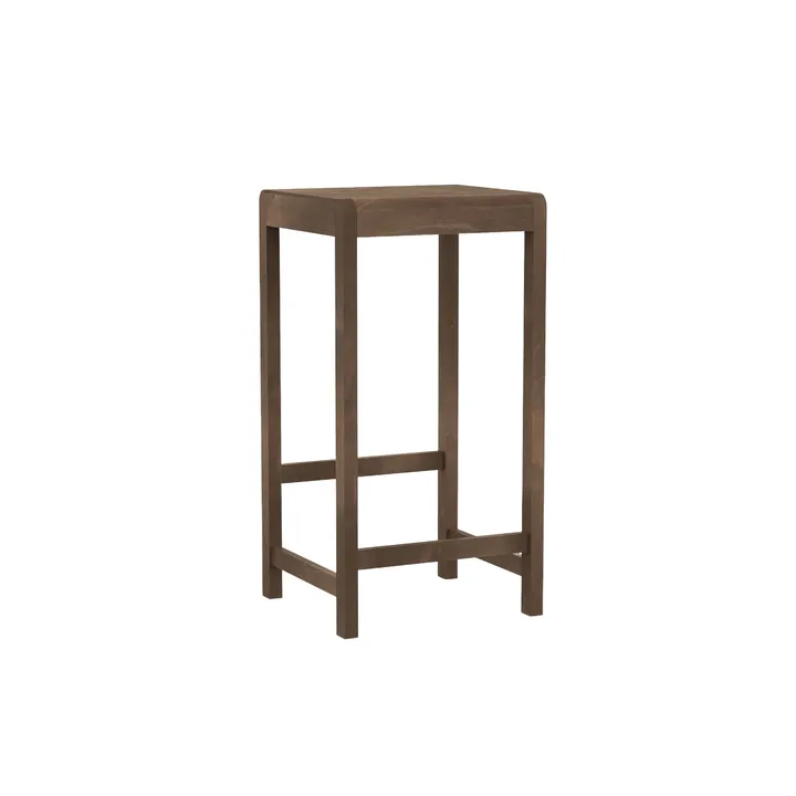 Stool 01 baarijakkara - Tummanruskea koivu, 76 cm - FRAMA