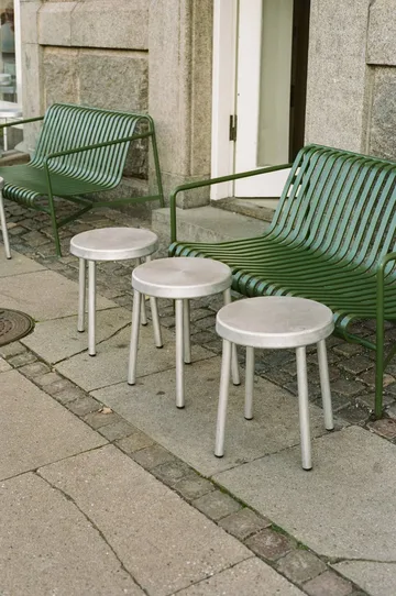 Tasca pyöreä jakkara - Alumiini, K: 46 cm - FRAMA