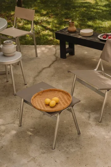 Union jakkara - Aluminium-Sandstone Linen, H: 40,6 cm - FRAMA