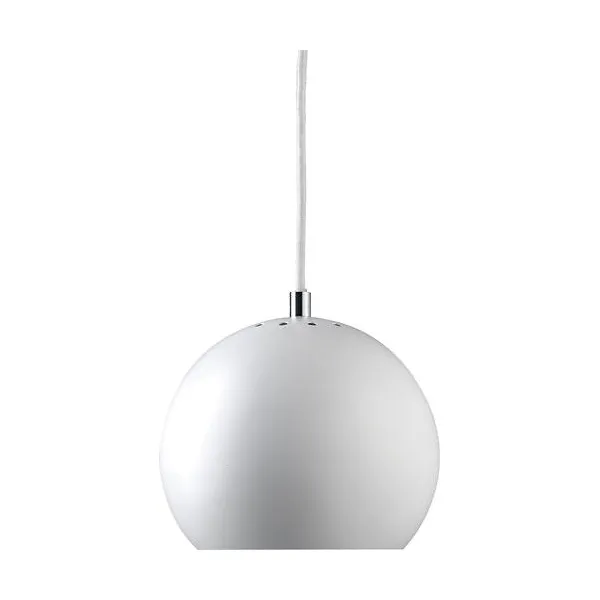 Ball-riippuvalaisin Ø18 cm, Valkoinen Frandsen