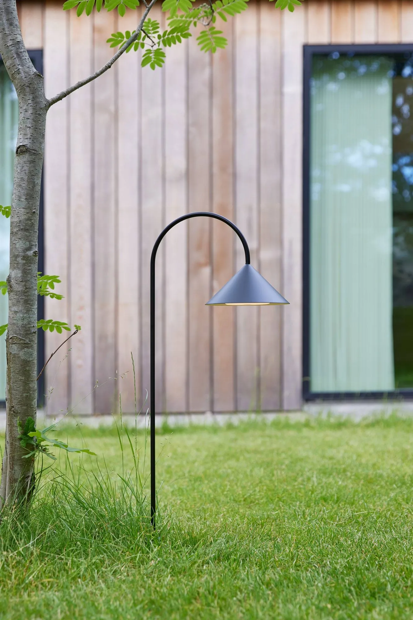 Grasp garden spear puutarhalamppu, Matta musta, 82 cm Frandsen