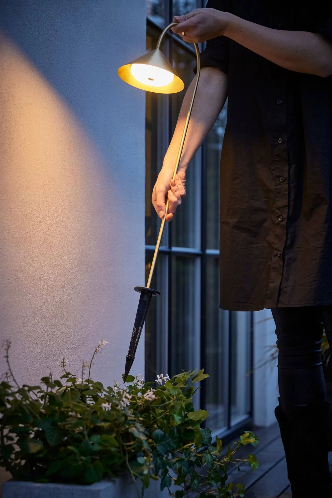 Grasp garden spear puutarhalamppu, Solid brass, 82 cm Frandsen