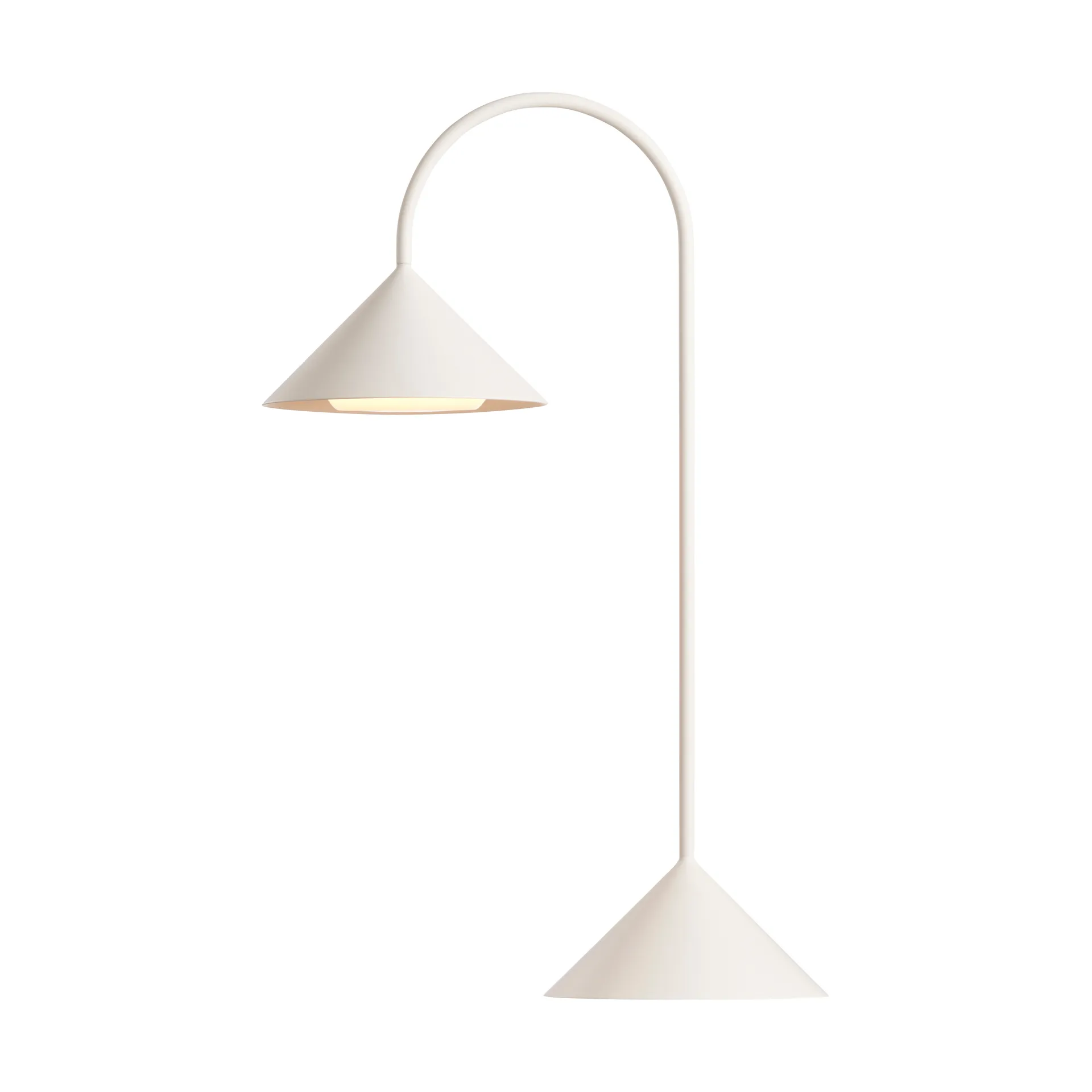 Grasp kannettava pöytälamppu, Matte White, 47 cm Frandsen