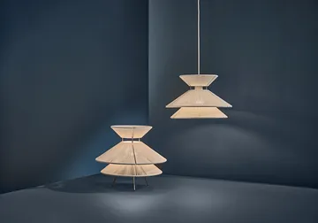 Kiku riippuvalaisin Ø35,5 cm - Valkoinen - Frandsen