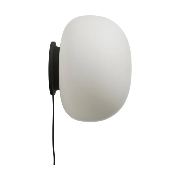 Supernate seinälamppu - Opal valkoinen-musta, Ø38 cm - Frandsen