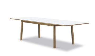 Ana ruokapöytä 180–280 x 95 cm - Nanolaminaatti valkoiseksi petsattu tammi - Fredericia Furniture
