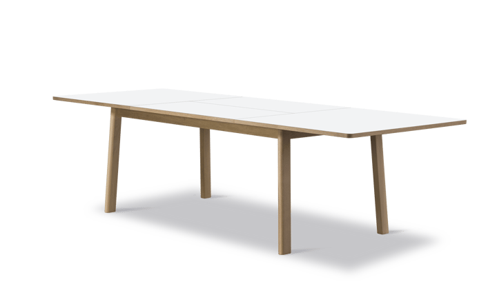 Ana ruokapöytä 180–280 x 95 cm, Nanolaminaatti valkoiseksi petsattu tammi Fredericia Furniture
