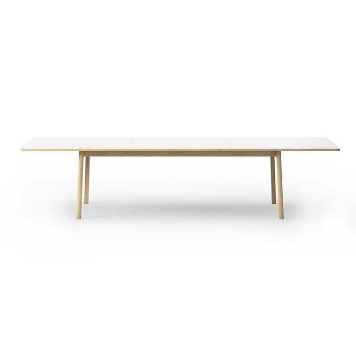 Ana ruokapöytä 220–320 x 95 cm, Nanolaminaatti valkoiseksi petsattu tammi Fredericia Furniture