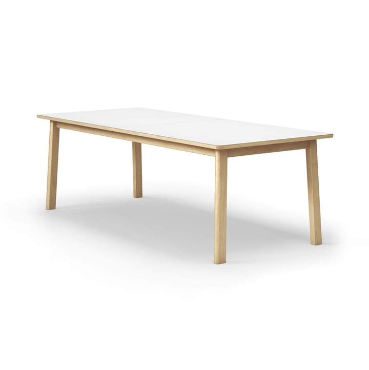Ana ruokapöytä 220–320 x 95 cm, Nanolaminaatti valkoiseksi petsattu tammi Fredericia Furniture
