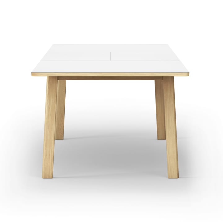 Ana ruokapöytä 220–320 x 95 cm, Nanolaminaatti valkoiseksi petsattu tammi Fredericia Furniture
