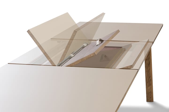 Ana ruokapöytä 220–320 x 95 cm, Nanolaminaatti valkoiseksi petsattu tammi Fredericia Furniture