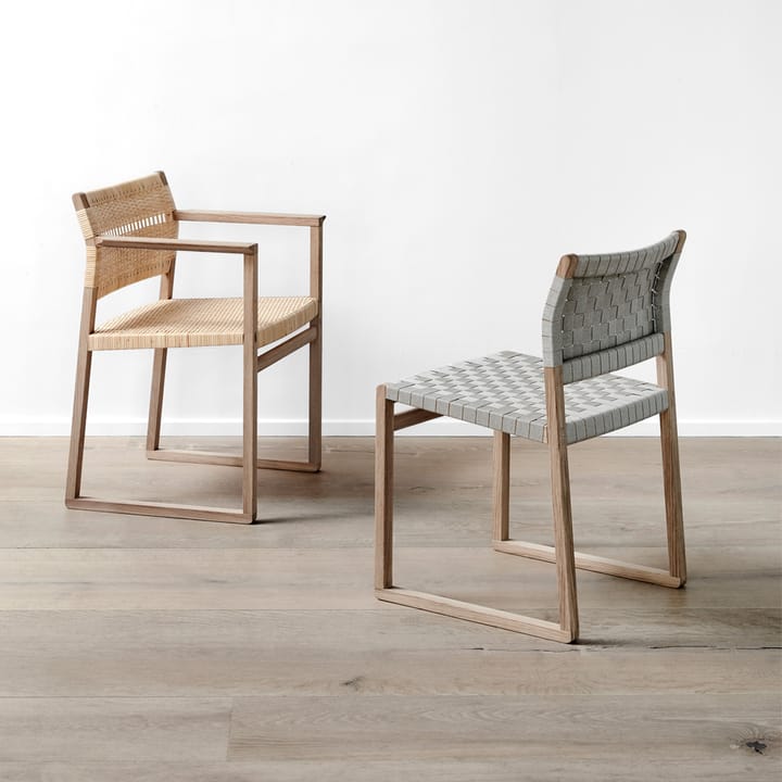 BM62 käsinojatuoli, Punottu luonnonöljytty tammeteline Fredericia Furniture