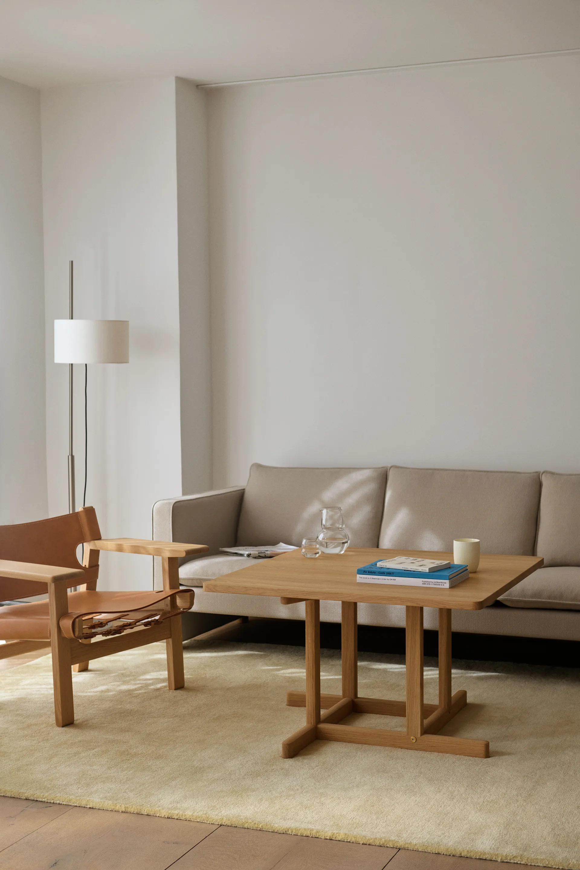 BM80 Mogensen-Coffee Table 90x90 cm, Vaalea öljytty tammi Fredericia Furniture