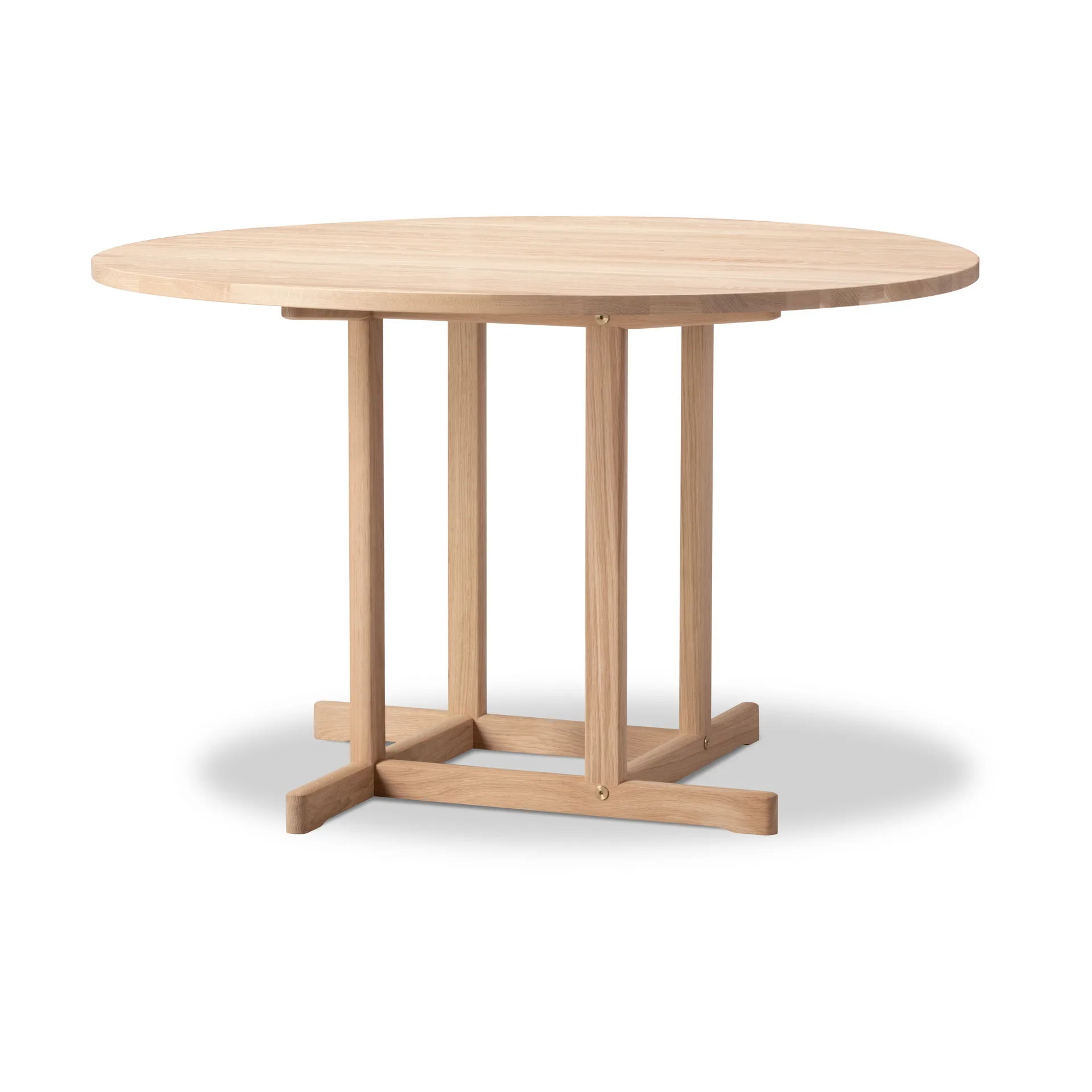 BM80 Mogensen Shaker Table pöytä Ø120 cm, Saippuattu tammi Fredericia Furniture