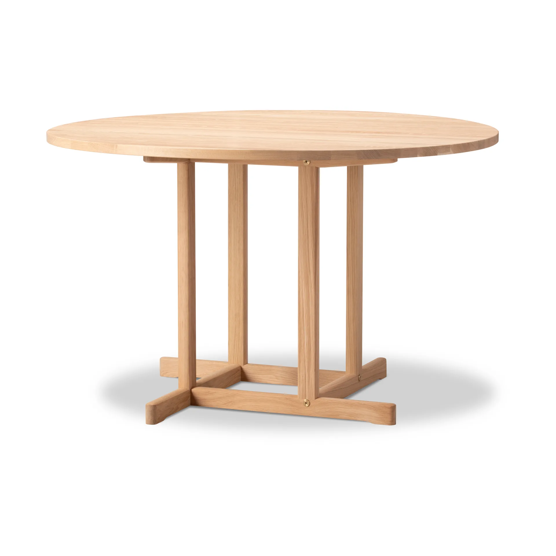 BM80 Mogensen Shaker Table pöytä Ø120 cm, Vaalea öljytty tammi Fredericia Furniture