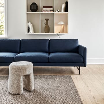 Calmo 5623 sohva - Sunniva 717 musta teräslamppu - Fredericia Furniture