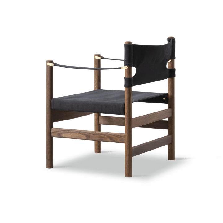 Canvas 21 käsinojatuoli, Musta canvasöljytty tammi Fredericia Furniture