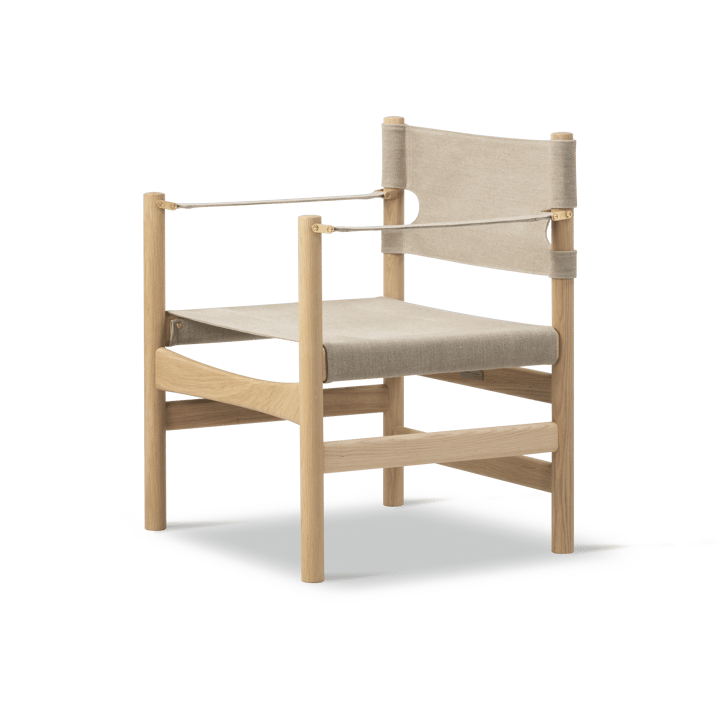 Canvas 21 käsinojatuoli - Naturell canvas vaaleasti öljytty tammi - Fredericia Furniture