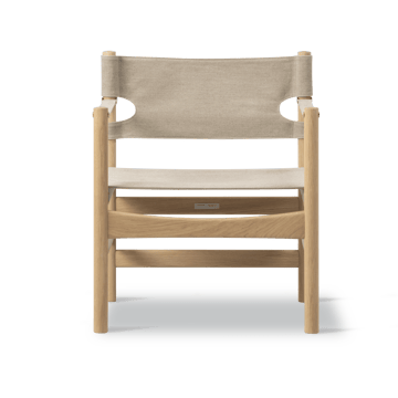 Canvas 21 käsinojatuoli - Naturell canvas vaaleasti öljytty tammi - Fredericia Furniture