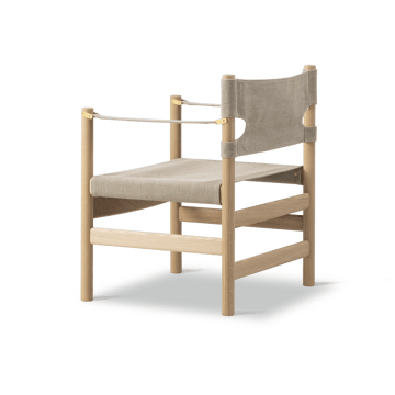 Canvas 21 käsinojatuoli - Naturell canvas vaaleasti öljytty tammi - Fredericia Furniture