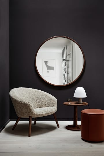 Ditzel lounge tuoli lampaantalja - Moonlight-walnut - Fredericia Furniture