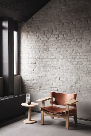 Espanjalainen tuoli nojatuoli - Nahka cognac-vaalea öljytty tammi - Fredericia Furniture