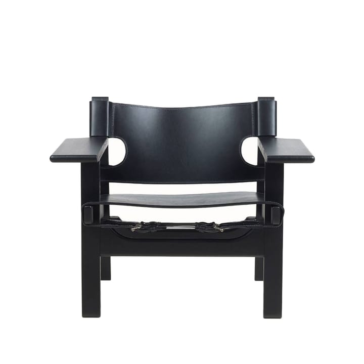Espanjalainen tuoli nojatuoli - Nahka musta-mustalakattu tammi - Fredericia Furniture