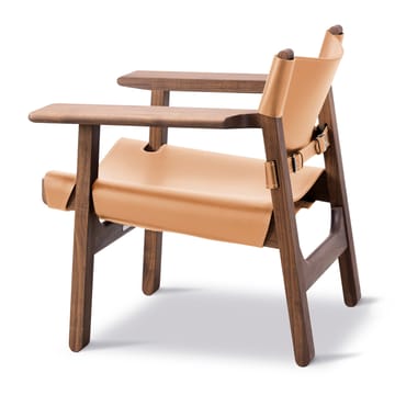 Espanjalainen tuoli nojatuoli - Nahkainen luonnöljytty pähkinä - Fredericia Furniture