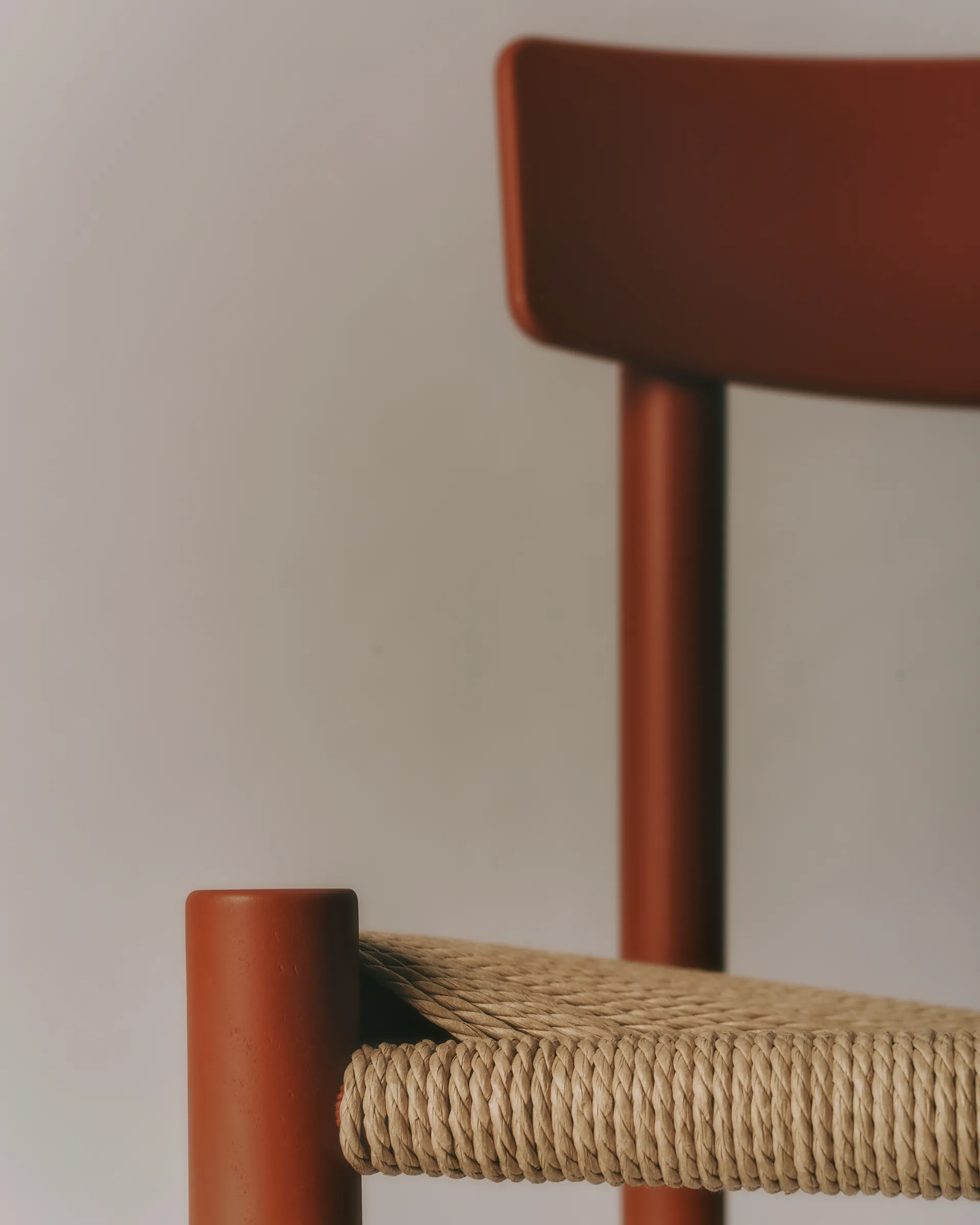 J39 tuoli, Herritage red – punottu natural Fredericia Furniture