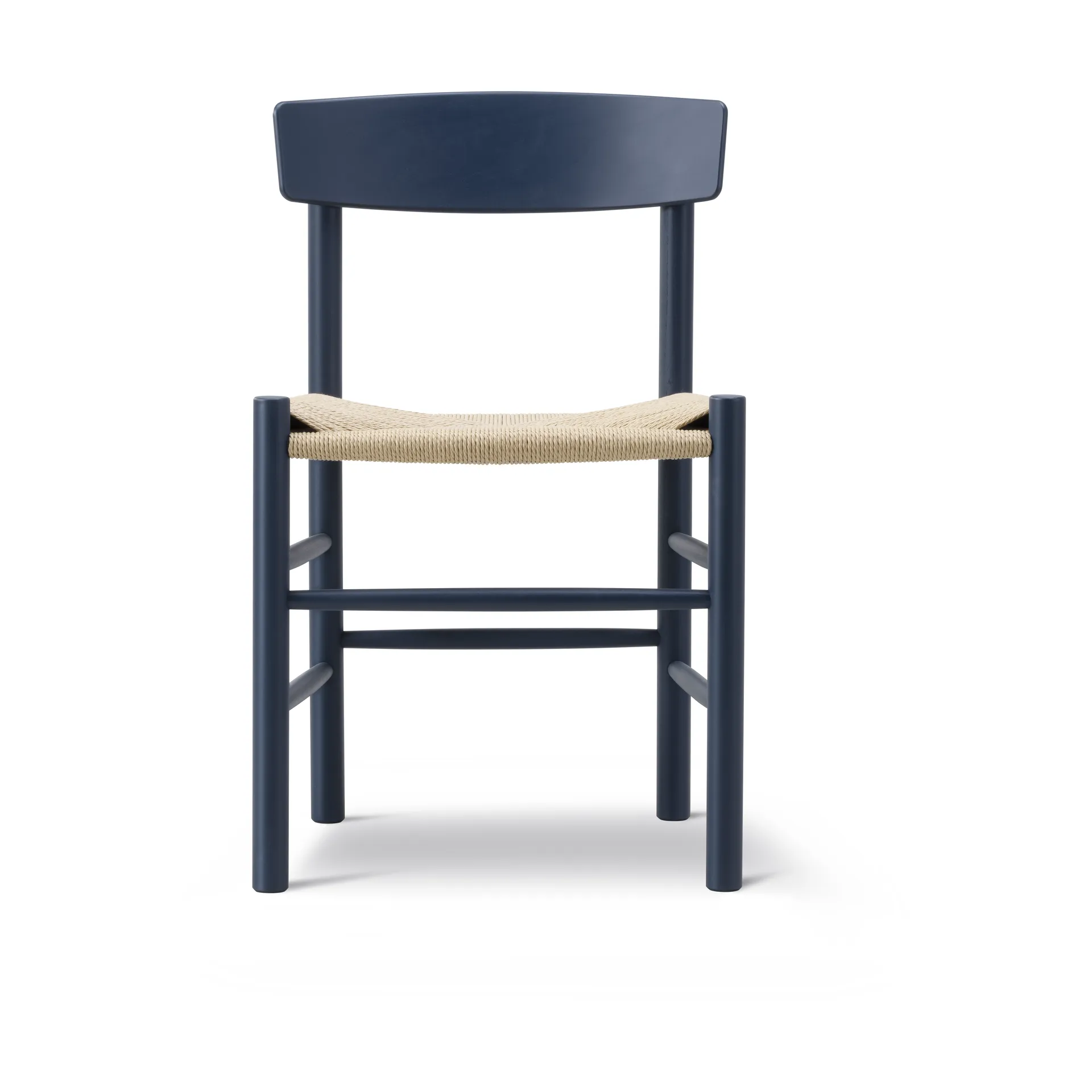 J39 tuoli, Indigo blue punottu luonnonväri Fredericia Furniture