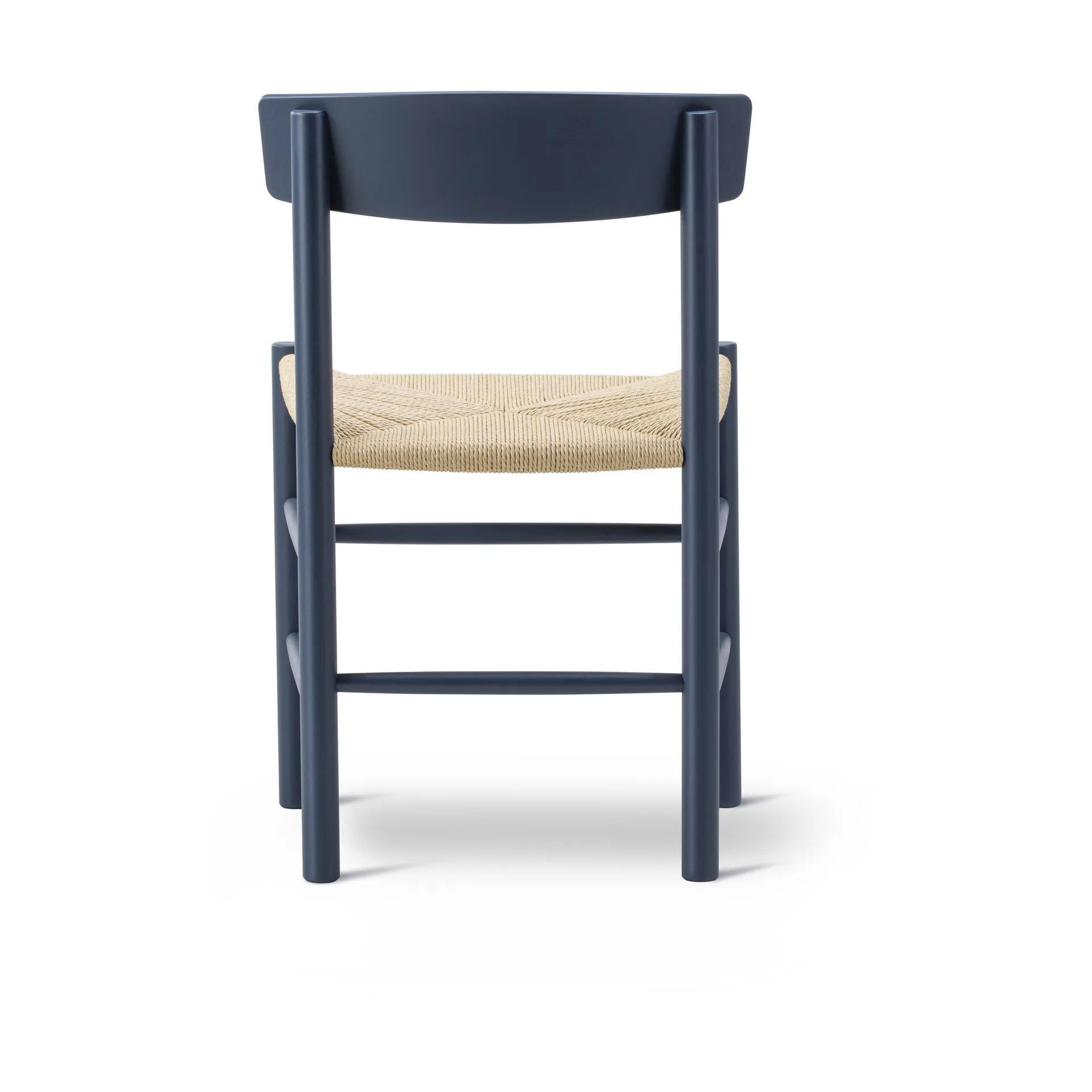 J39 tuoli, Indigo blue punottu luonnonväri Fredericia Furniture