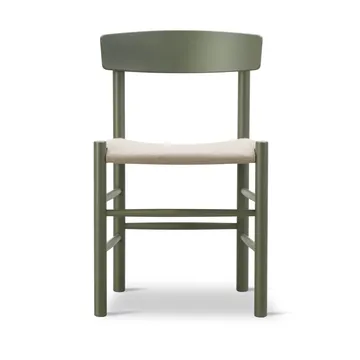 J39-tuoli - Khaki green natur canvas - Fredericia Furniture
