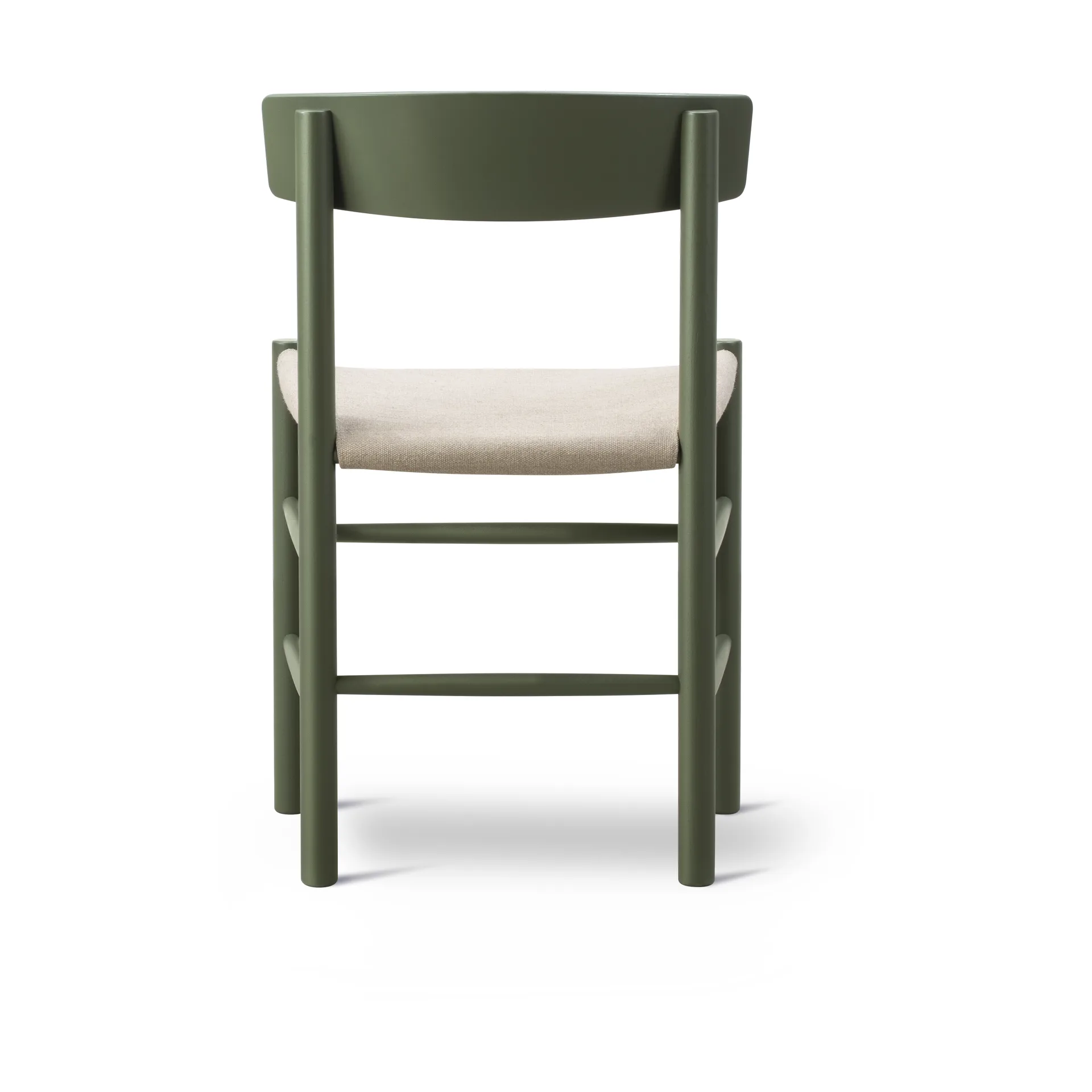 J39-tuoli, Khaki green natur canvas Fredericia Furniture
