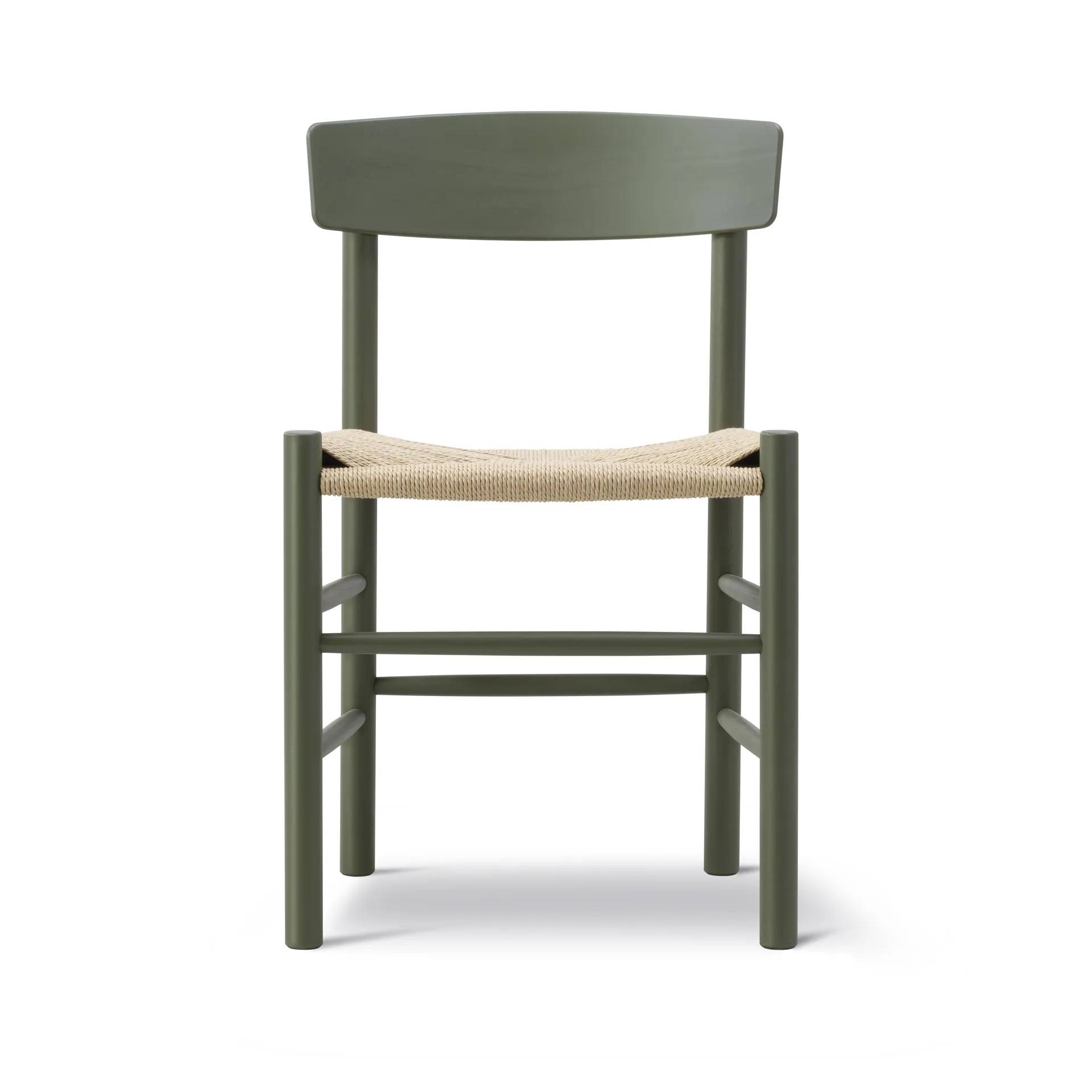 J39 tuoli, Khaki green punottu natural Fredericia Furniture