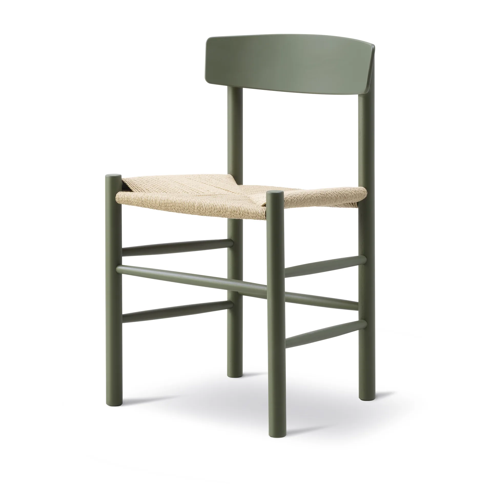 J39 tuoli, Khaki green punottu natural Fredericia Furniture