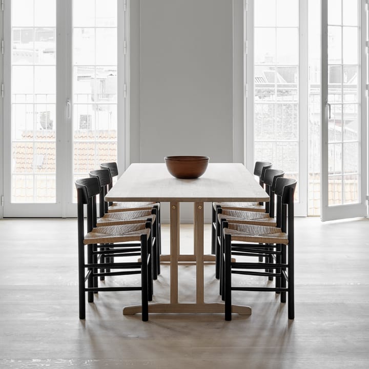 J39-tuoli, Musta lakattu tammi punottu musta Fredericia Furniture