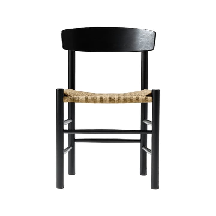 J39-tuoli - Musta lakattu tammi punottu natur - Fredericia Furniture