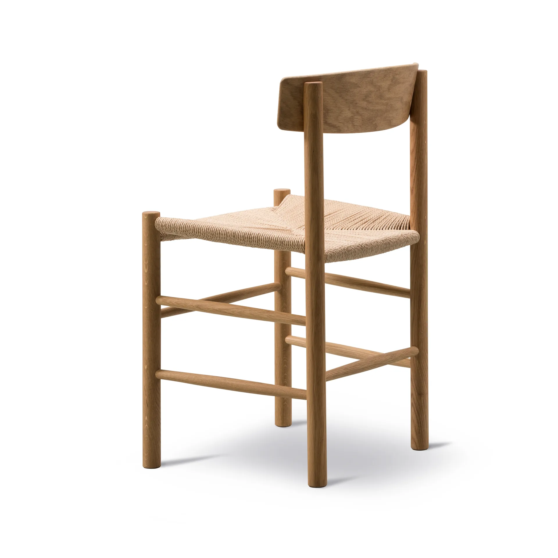 J39 tuoli, Öljytty tammi punottu luonnonväri, 6-pakkaus,  Fredericia Furniture