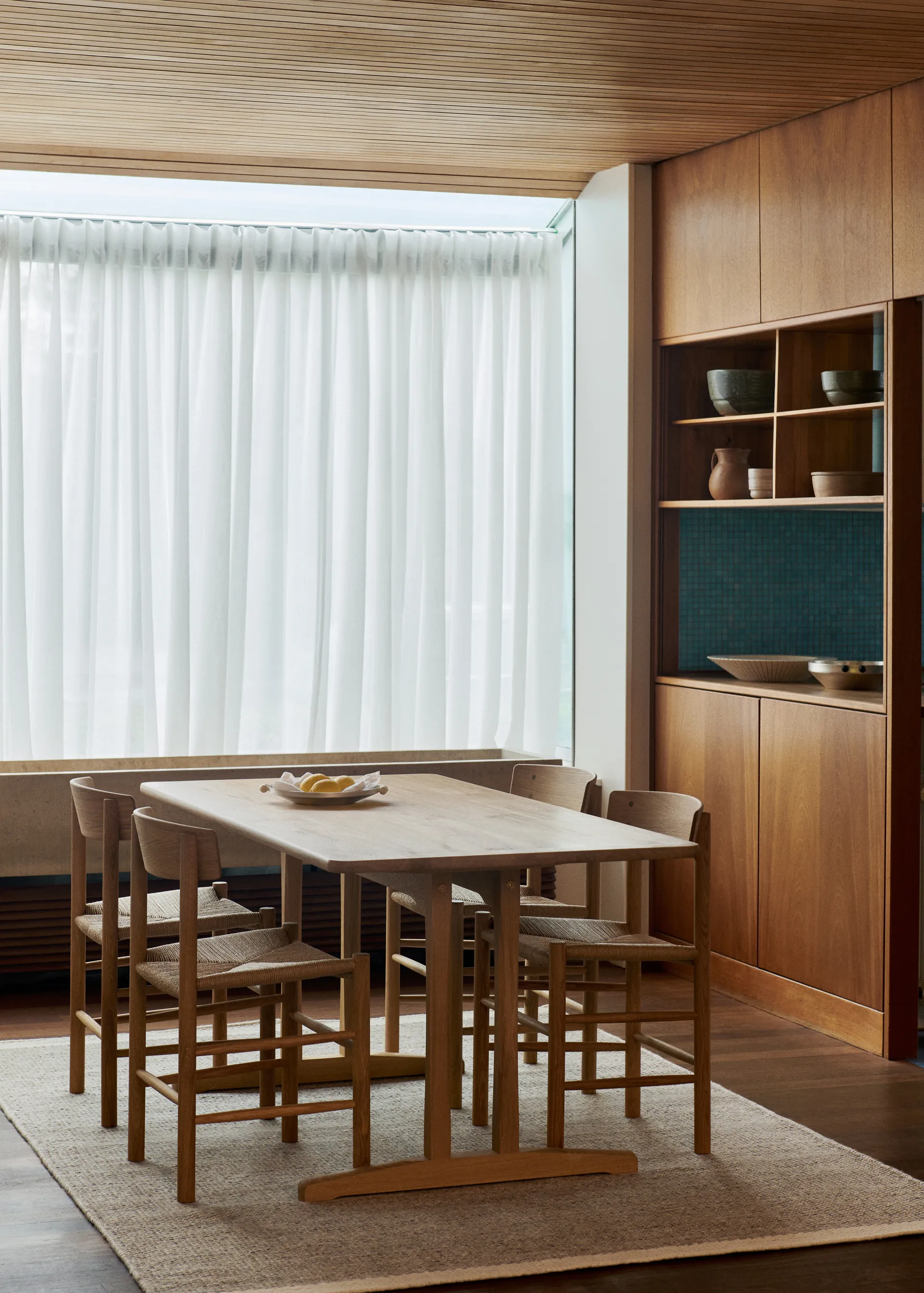 J39 tuoli, Öljytty tammi punottu luonnonväri, 6-pakkaus Fredericia Furniture