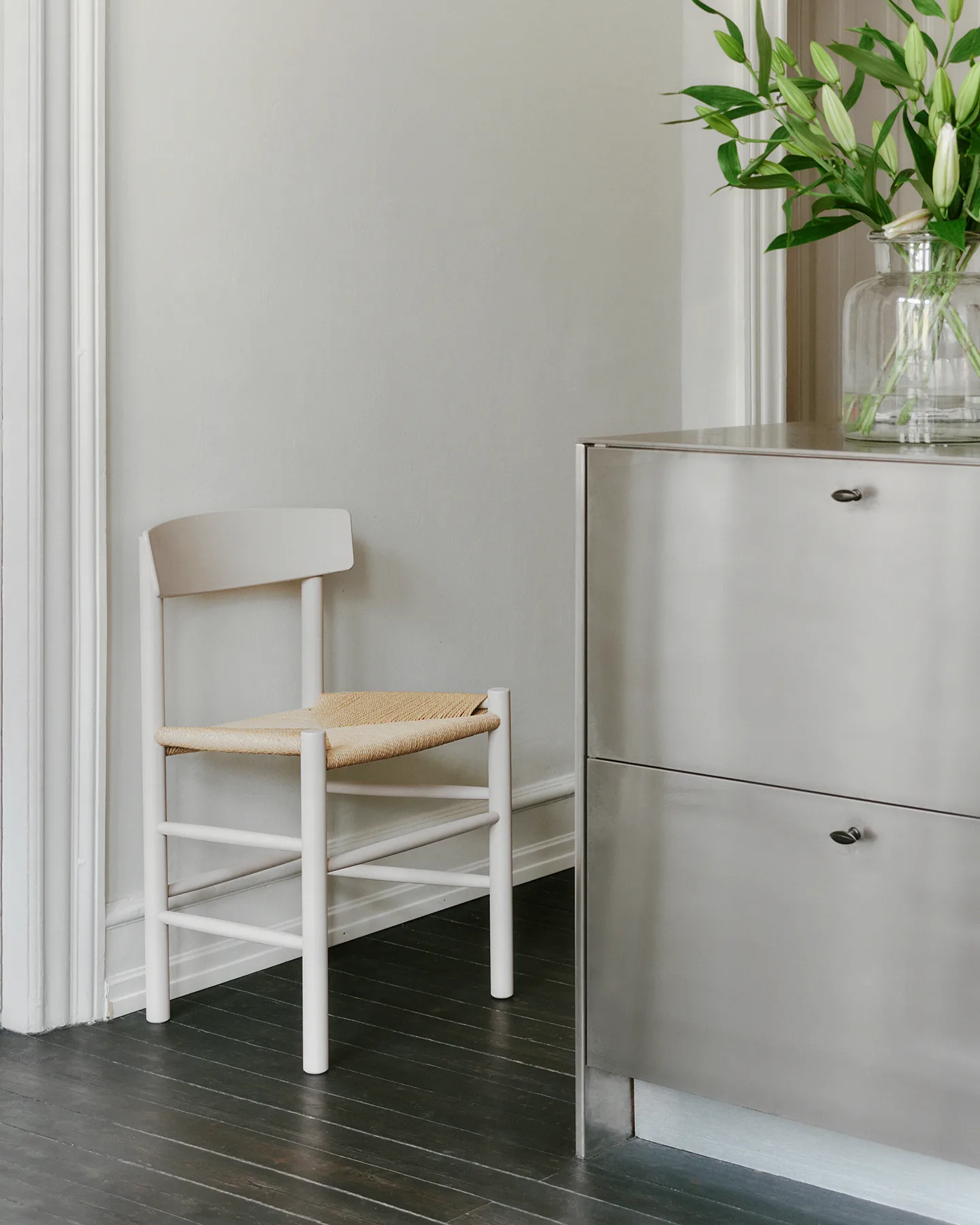 J39 tuoli, Pebble grey kietoutunut natural Fredericia Furniture