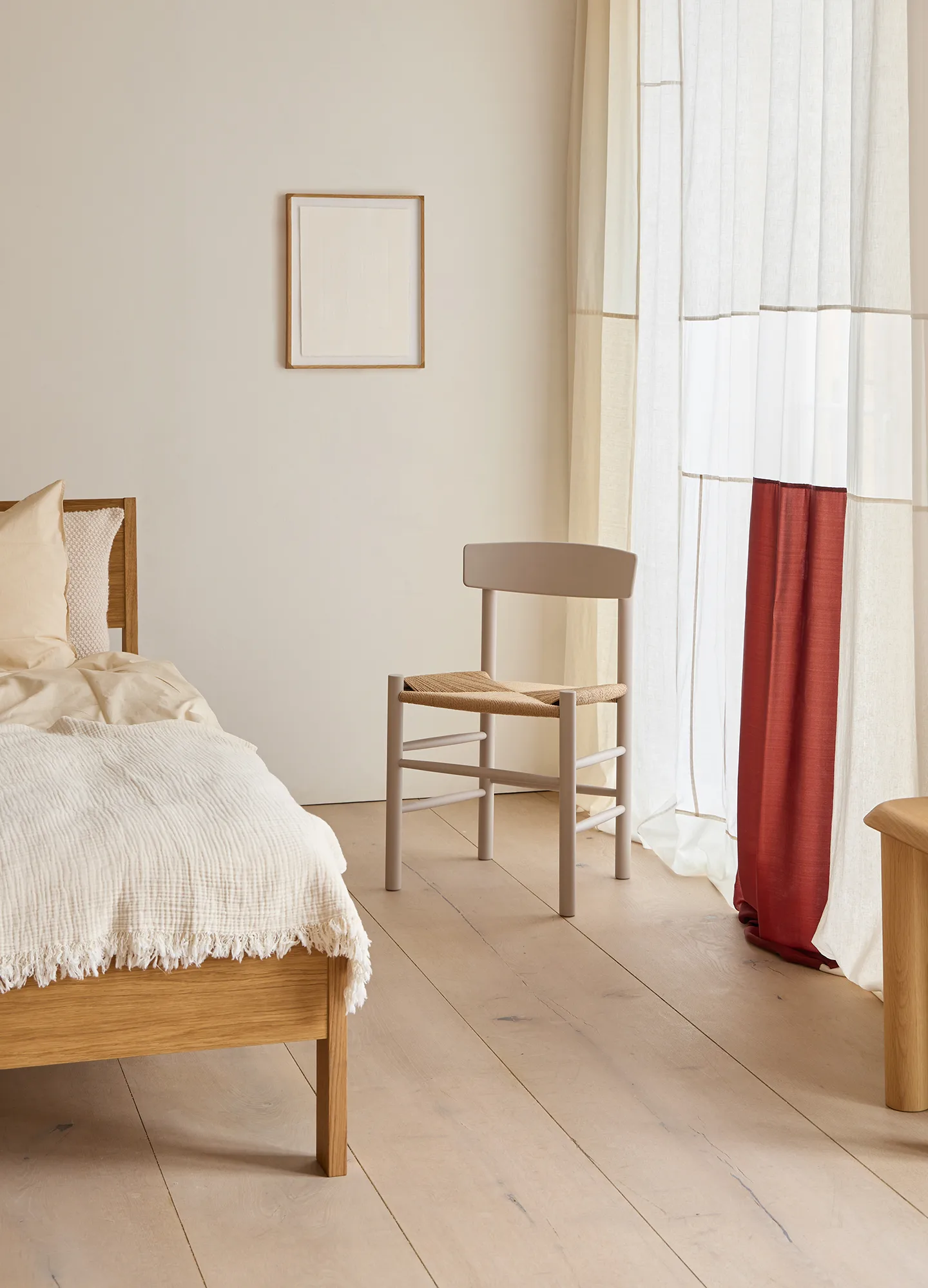 J39 tuoli, Pebble grey kietoutunut natural Fredericia Furniture