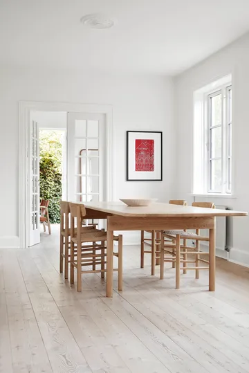 J39-tuoli, Vaalea öljytty tammi punottu luonnonvärinen, 4-pakkaus - Fredericia Furniture