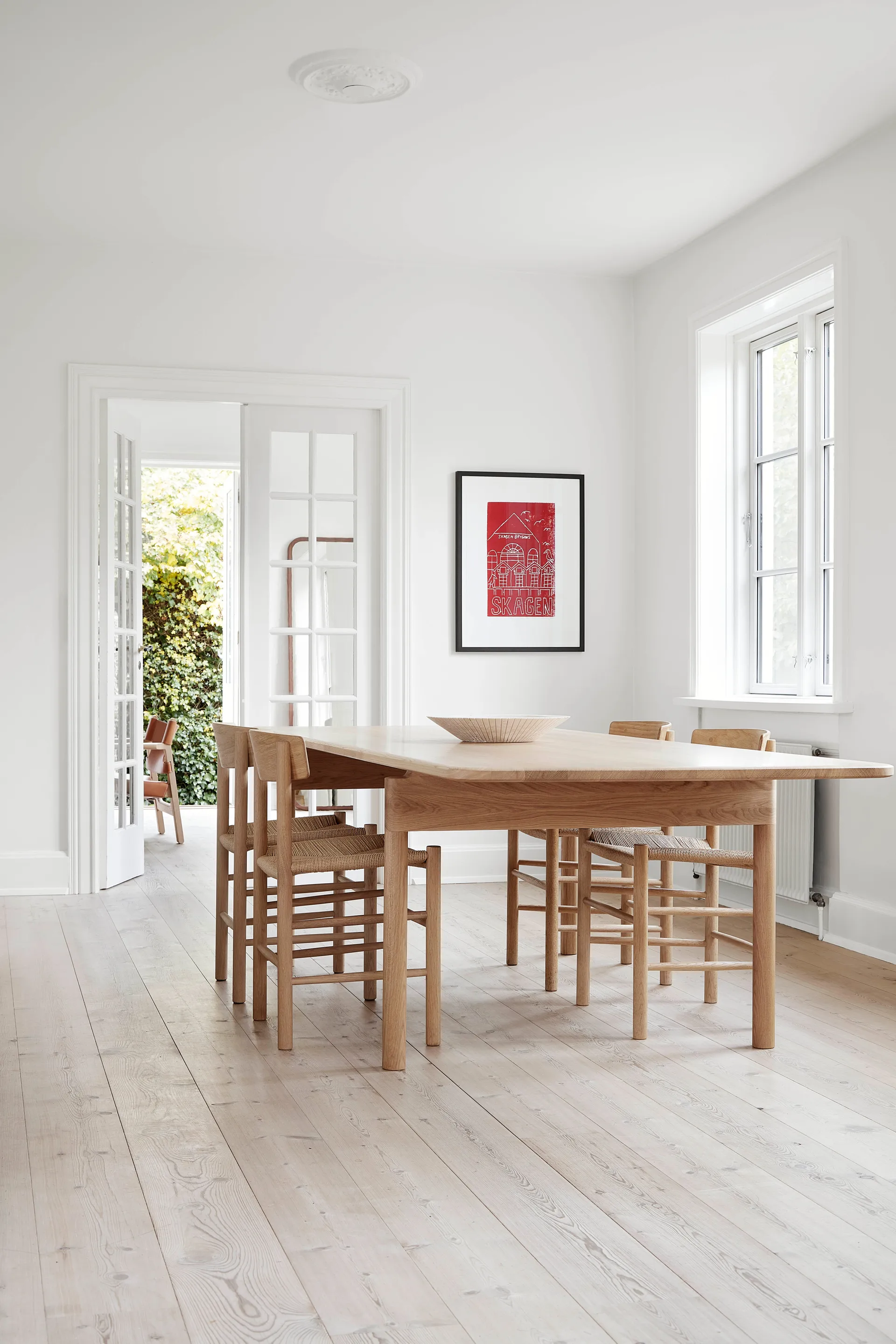 J39 tuoli, Vaalea öljytty tammi punottu luonnonvärinen, 6-pakkaus,  Fredericia Furniture