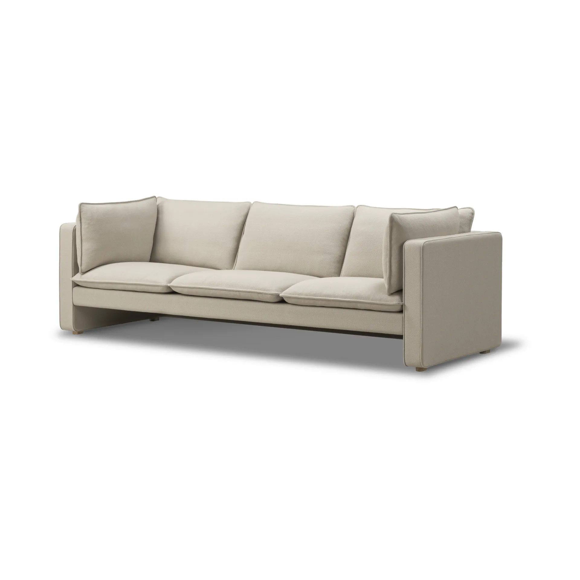 Jota sohva, Vidar 146-vaaleaöljytty tammi, 231 cm, 3-istuttava Fredericia Furniture